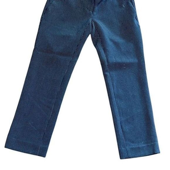 Ann Taylor Black Print Cropped Ankle Pants Size 00P - Picture 1 of 4